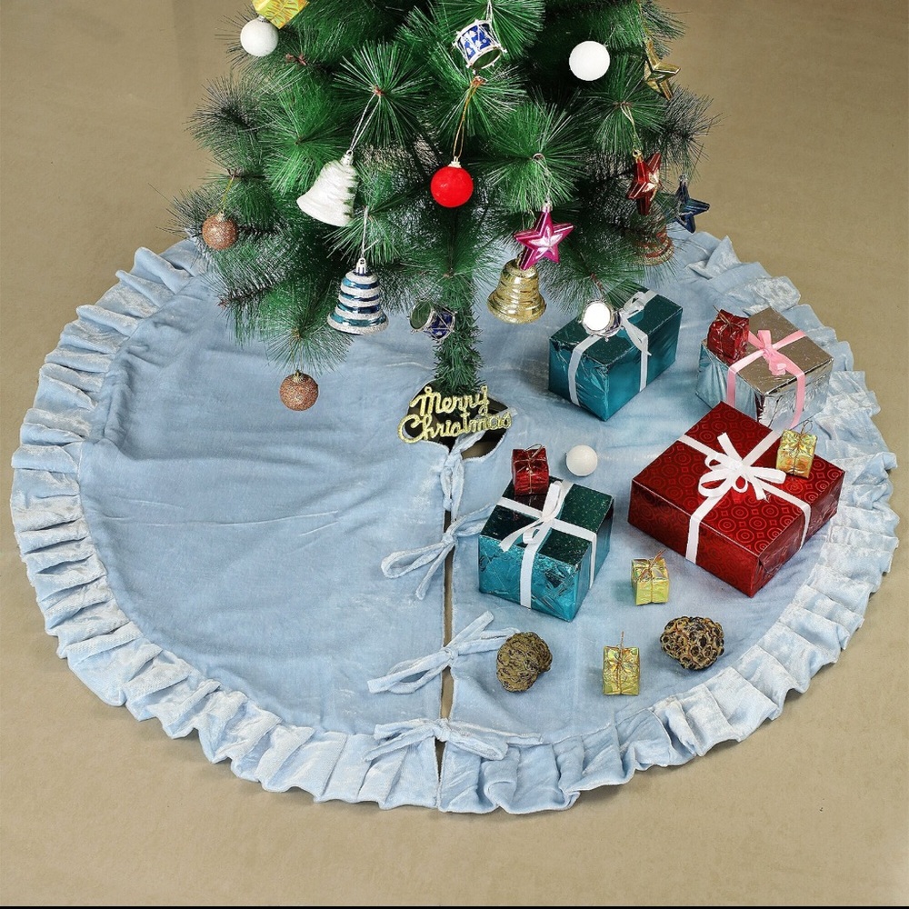 Velvet Christmas Tree Skirt- 24”
